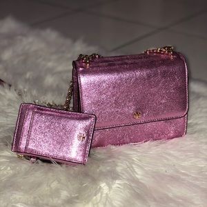 Pink Tory Burch  Metallic MINI